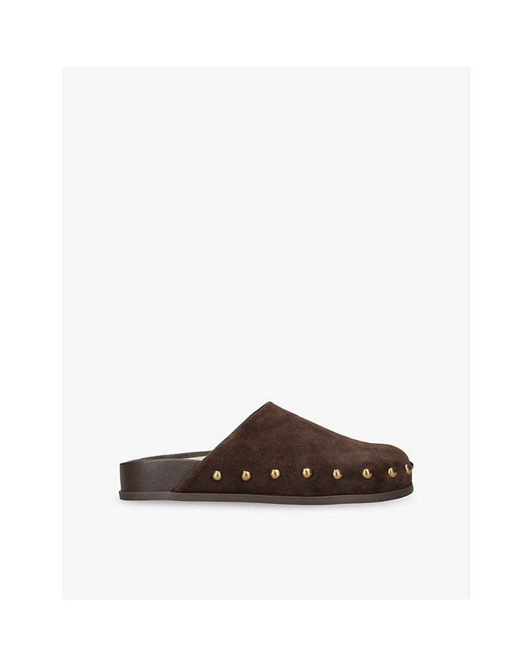 Dolce Vita Brown Joney Studded Suede Mules