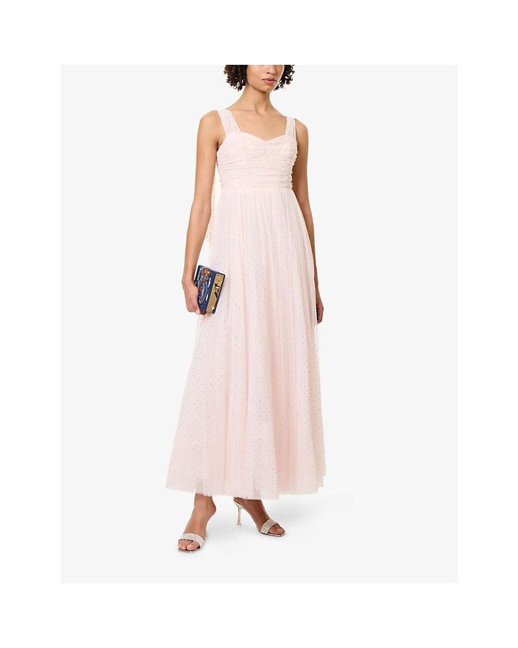 Needle & Thread Pink Amaya Tulle Shimmer Gown