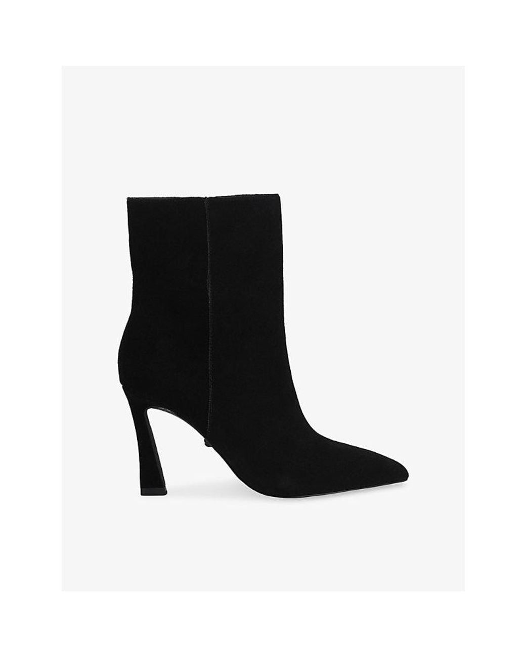 Kurt Geiger Black Candy Heeled Suede Ankle Boots