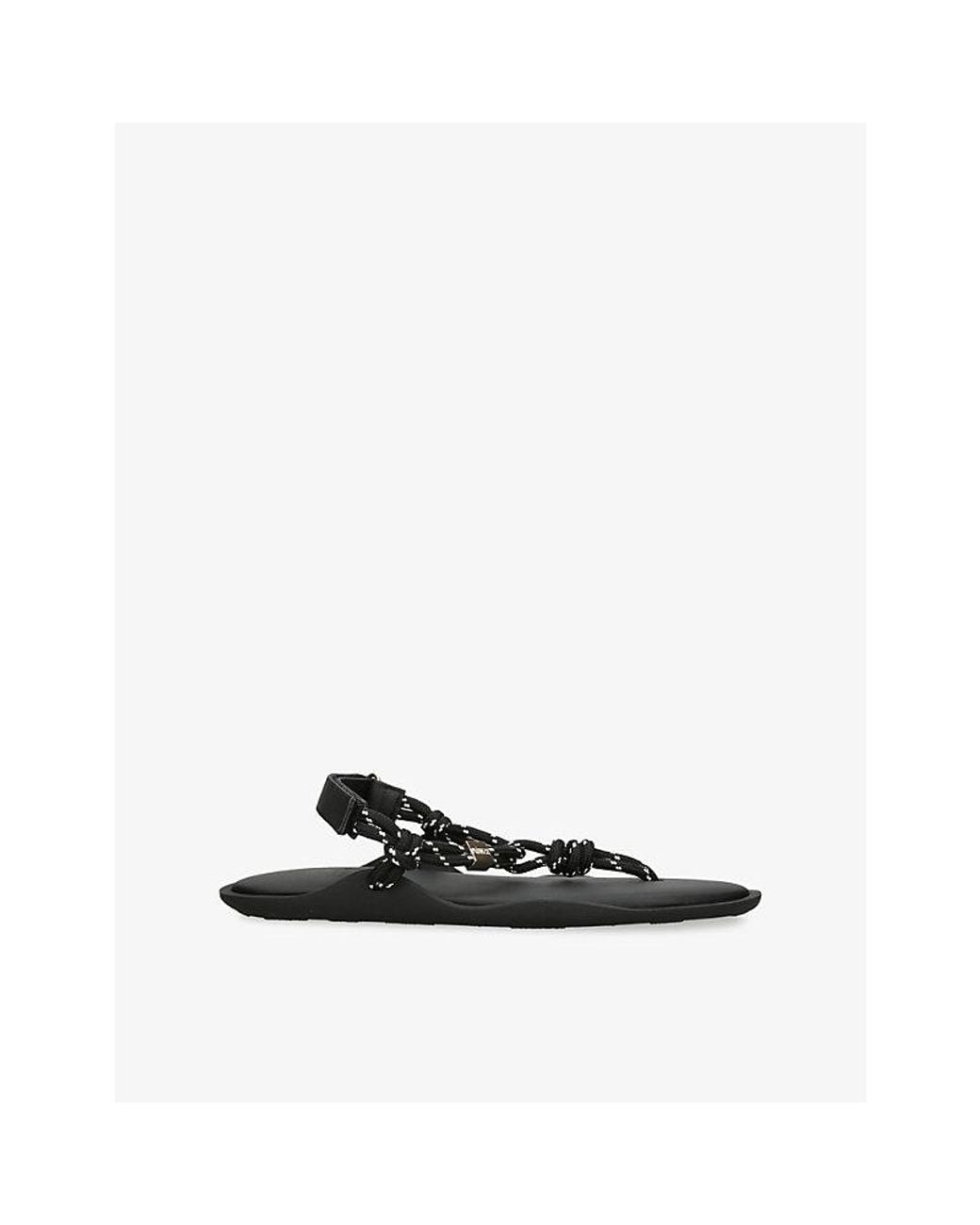 FLOWZE Black Flò Woven Sandals