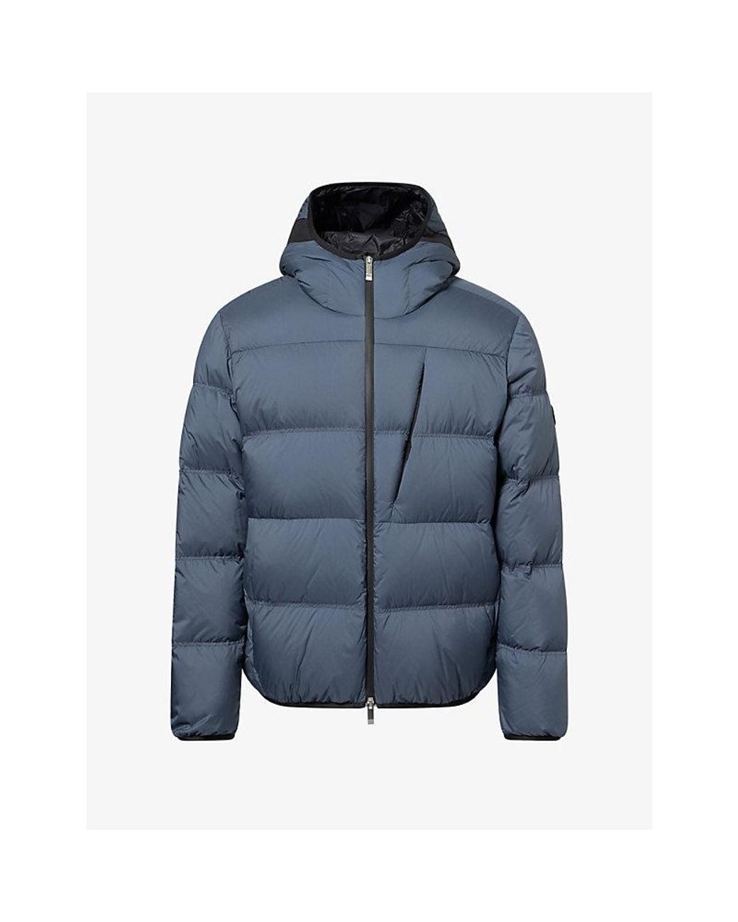 Moncler Blue Poitevin Padded Shell Puffer Jacket for men