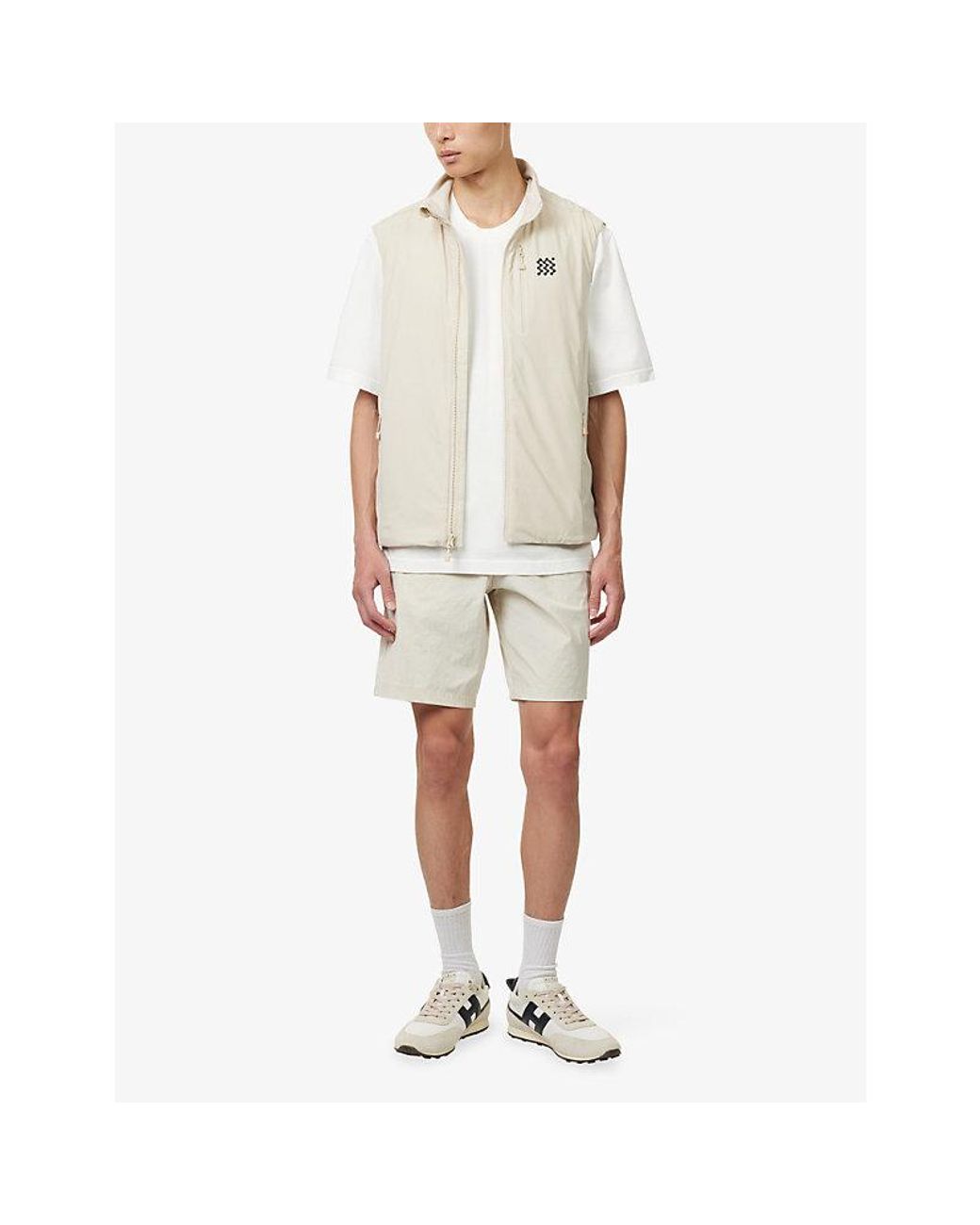 Manors White Ranger Elasticated-Waist Stretch-Woven Shorts for men