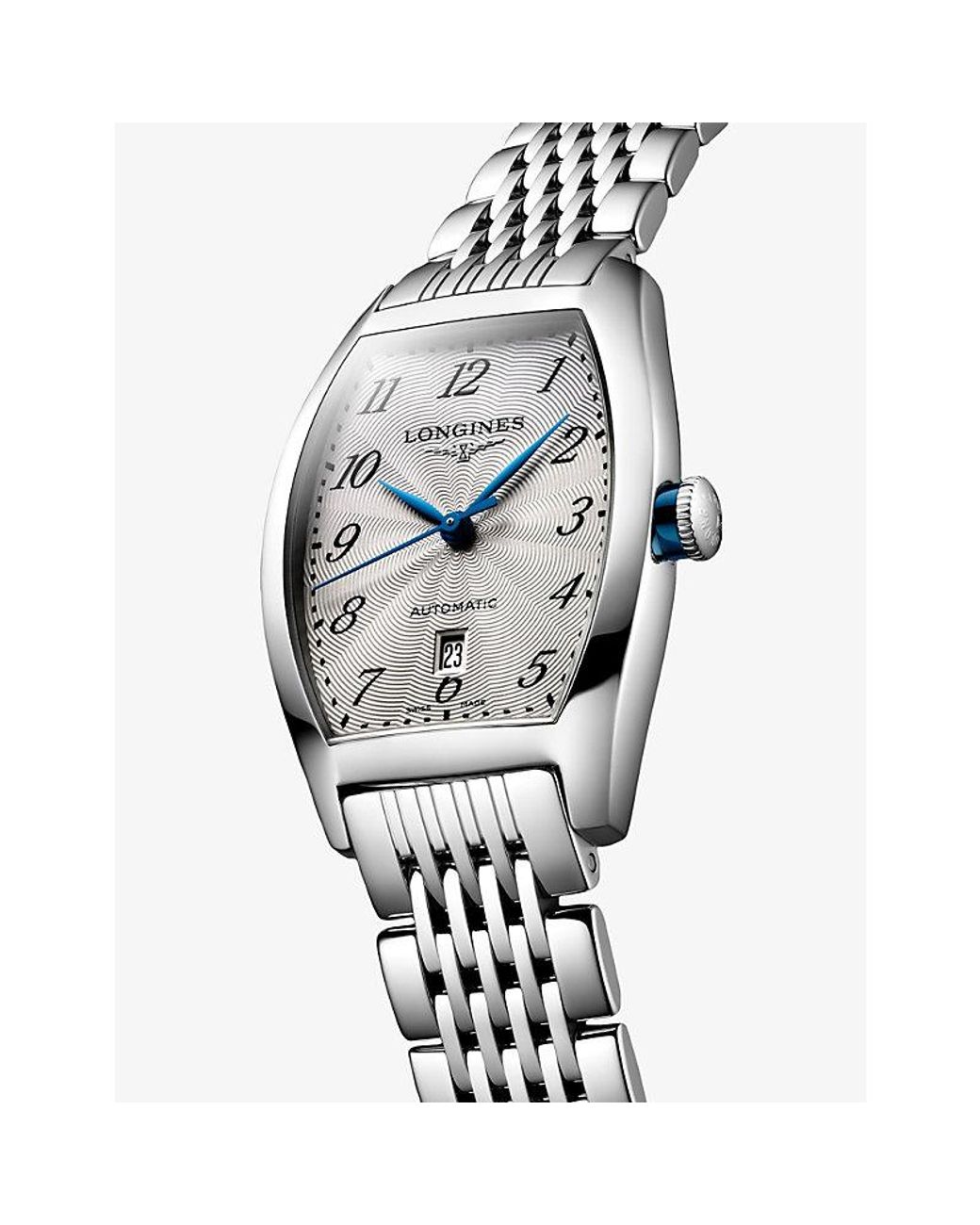 Longines Metallic L2.142.4.73.6 Evidenza Tonneau Stainless-Steel Automatic Watch