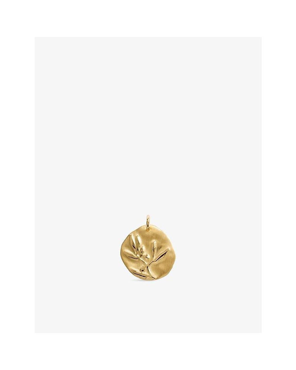 Monica Vinader Metallic Peace 18Ct Vermeil Pendant