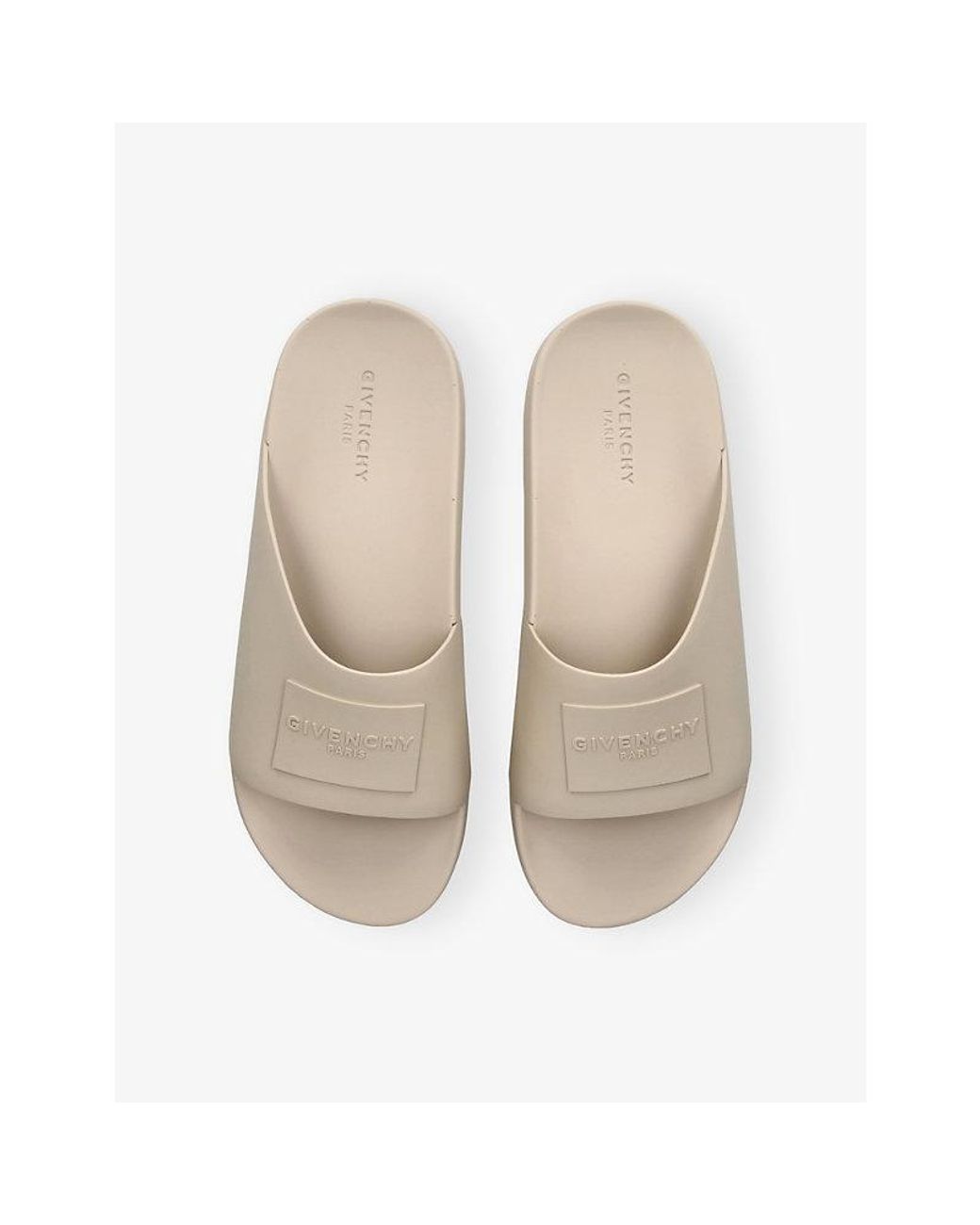 Givenchy Natural Label Rubber Slides