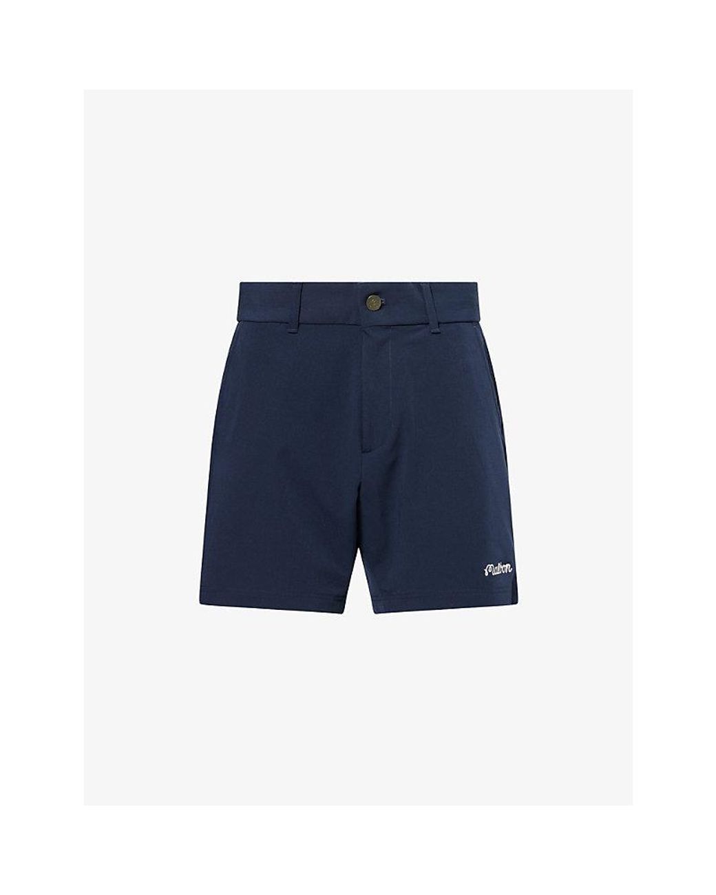 Malbon Blue Ripley Coolcore Woven Shorts for men
