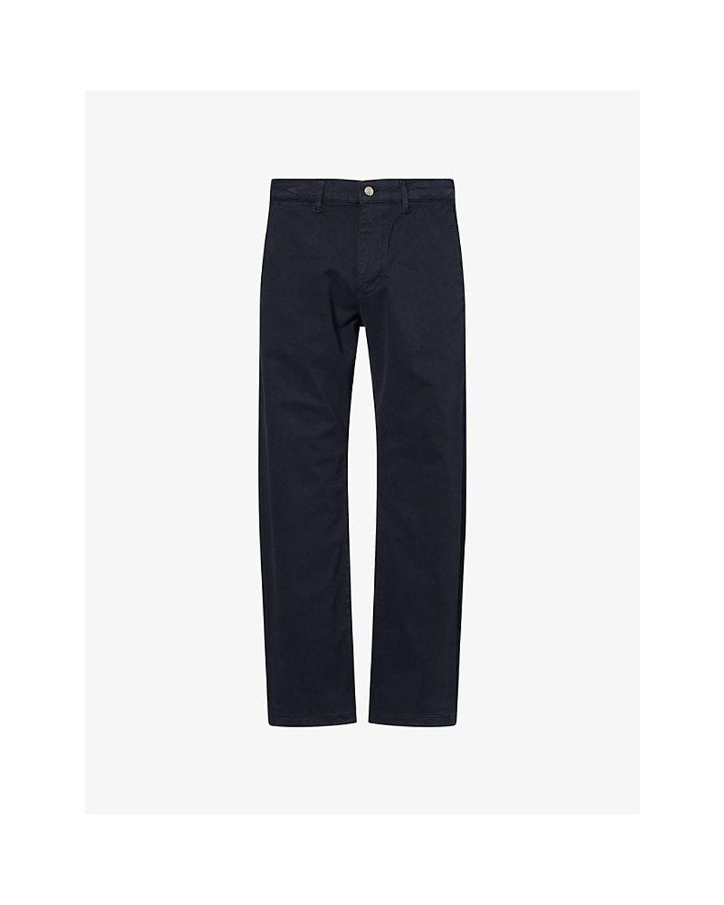 NN07 Blue Aden Straight-Leg Cotton Chinos for men