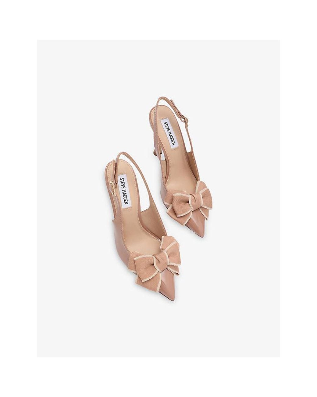 Steve Madden Pink Balina Faux-Leather Slingbacks