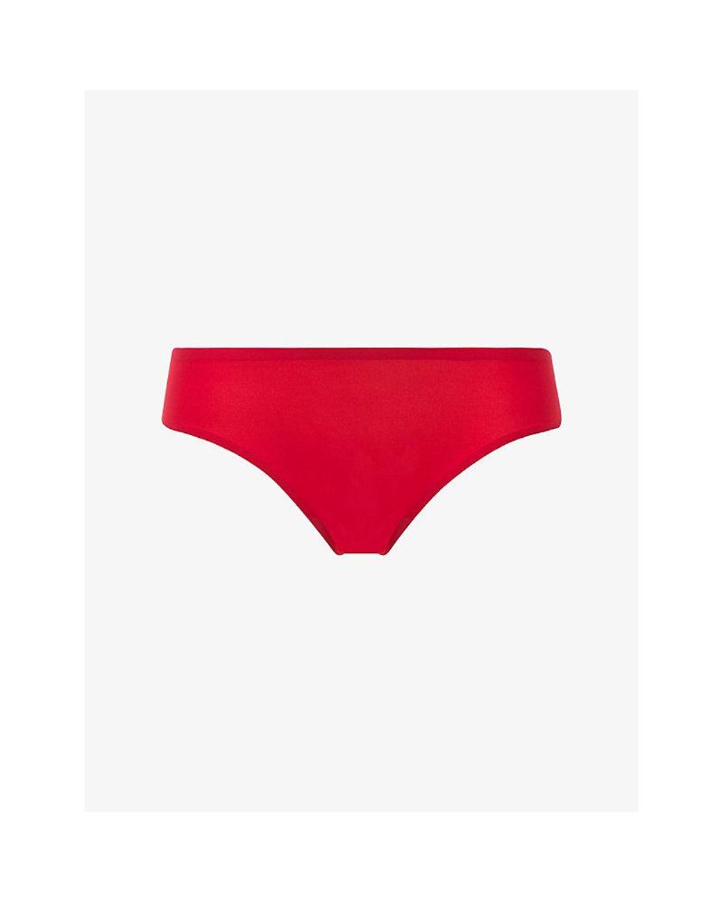 Chantelle Red Soft Brazilian Stretch-Woven Briefs