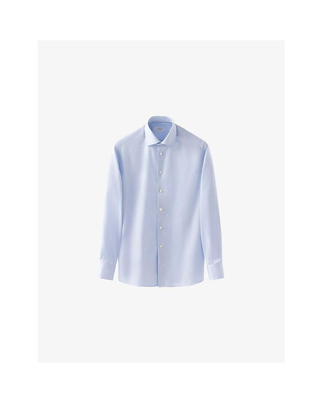 Eton of Sweden Blue Business Super Slim-Fit Cotton Shirt for men