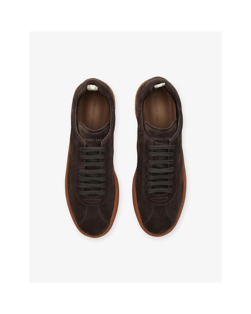 Officine Creative Brown Halo Suede Trainers for men