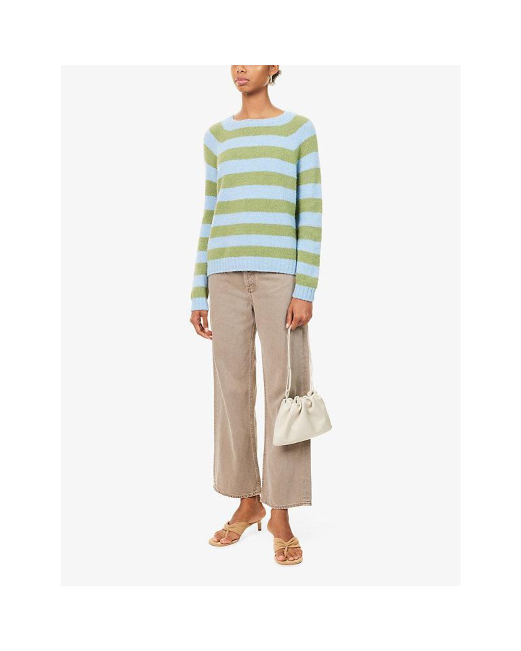 Agolde Natural Ren Wide-Leg Denim Jeans
