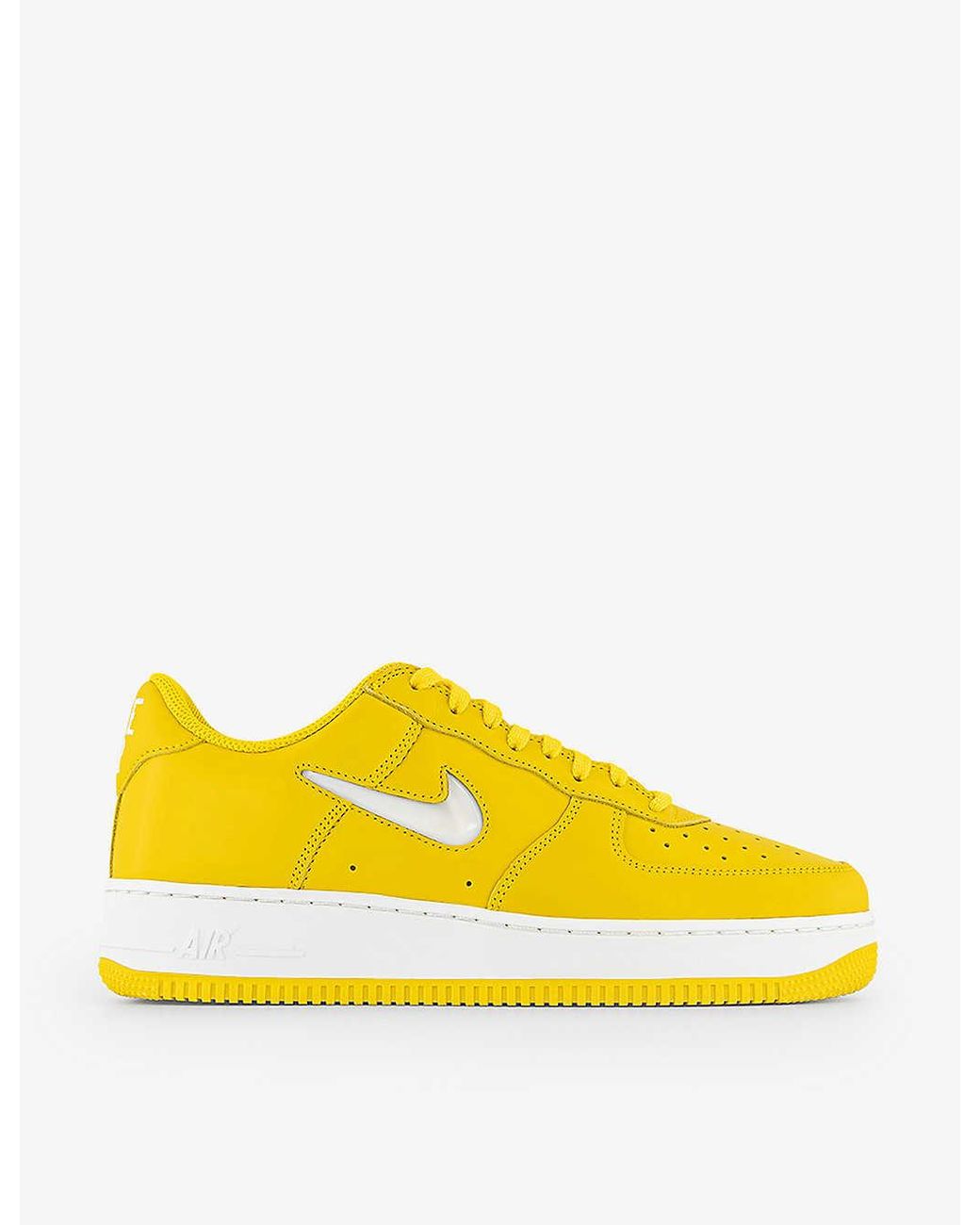 Nike Air Force 1 '07 Leather Low-top Trainers in Yellow for Men | Lyst