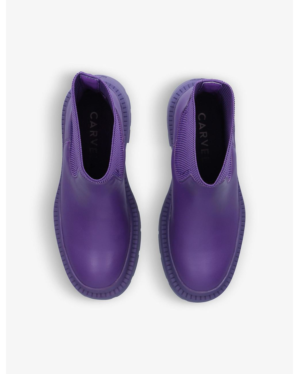 grøntsager 945 Anvendelig Carvela Kurt Geiger Splash Chunky-soled Rubber Ankle Boots in Purple | Lyst