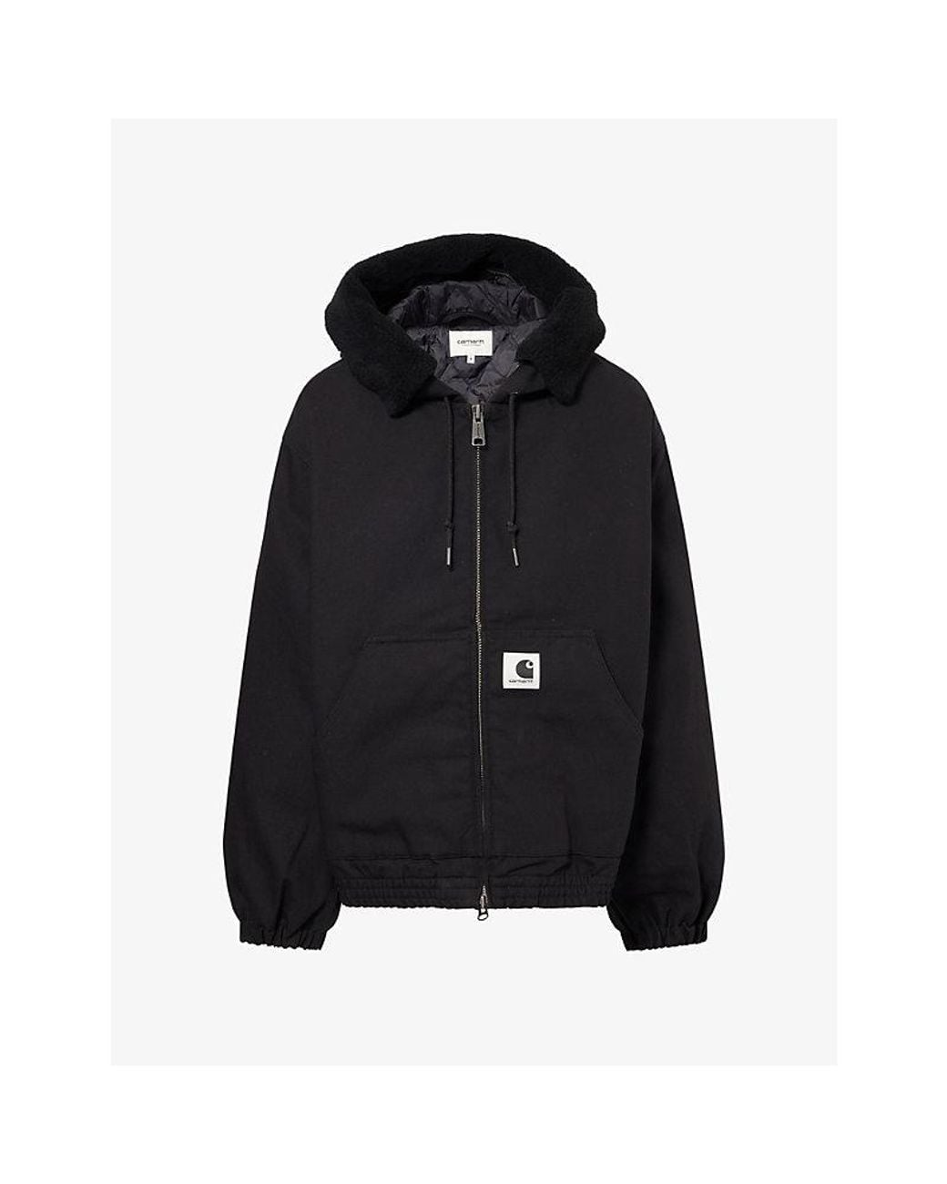 Carhartt Black Corey Hooded Cotton Jacket