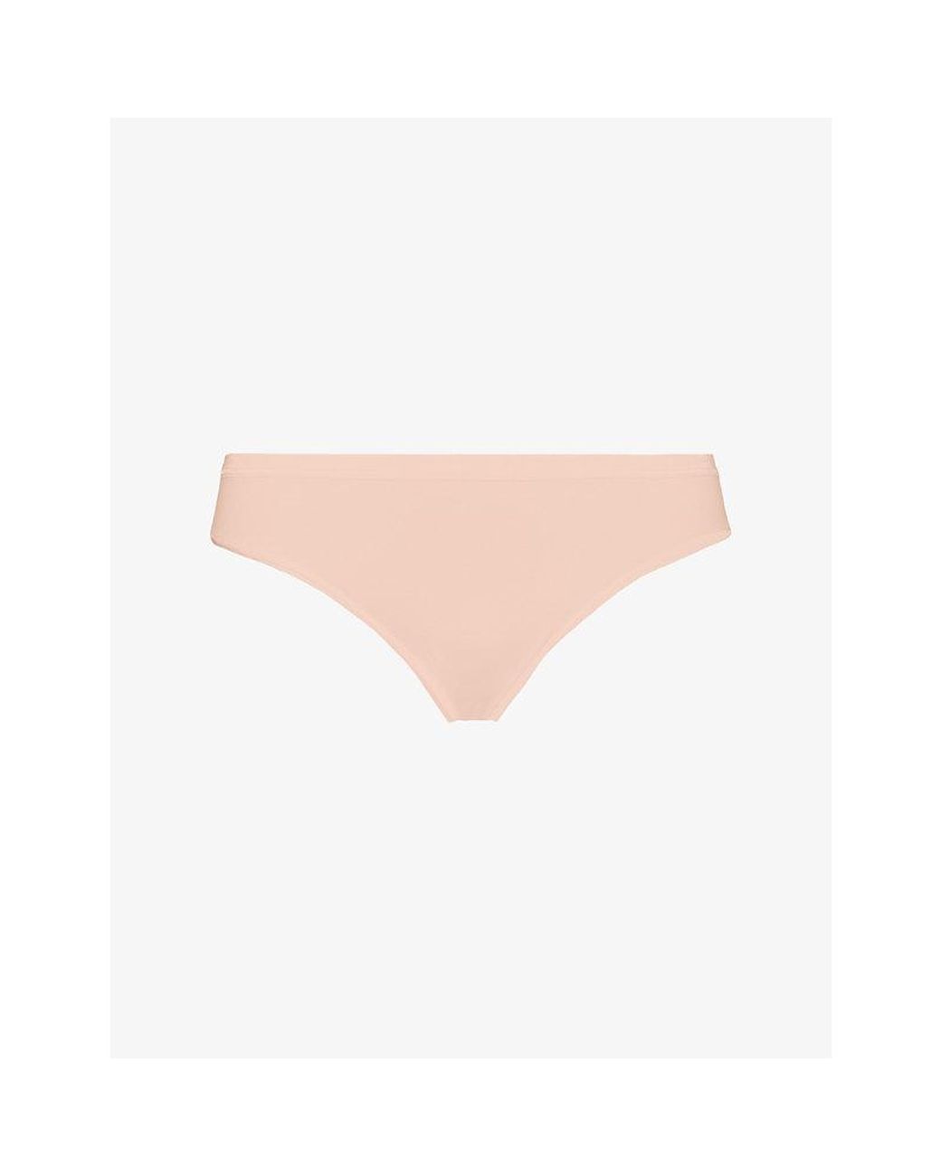 Hanro Natural Seamless Midi Stretch-Cotton Briefs