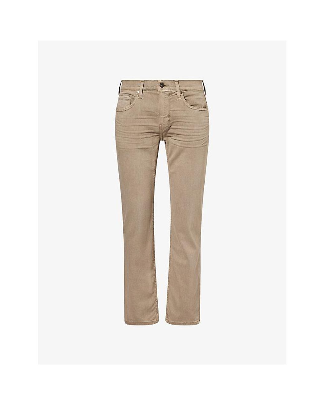 PAIGE Natural Normandie Straight-Leg Stretch-Denim Jeans for men