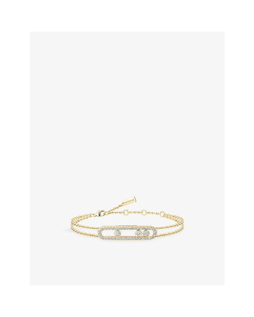 Messika White Move Classique 18Ct- And 0.65Ct Pavé Diamond Bracelet