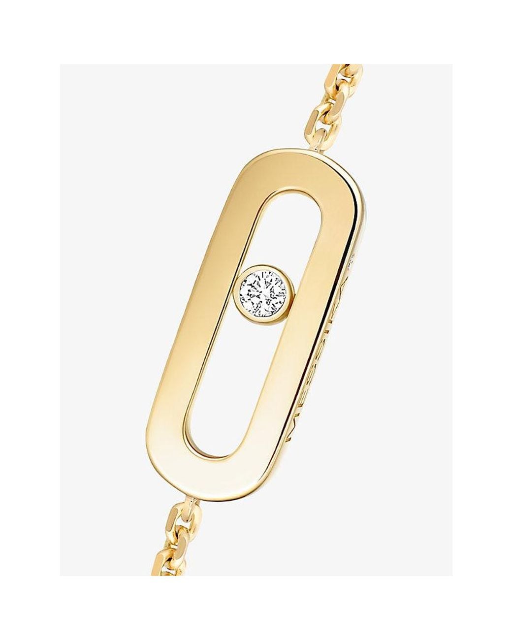 Messika White Move Uno 18Ct And 0.02Ct Diamond Bracelet