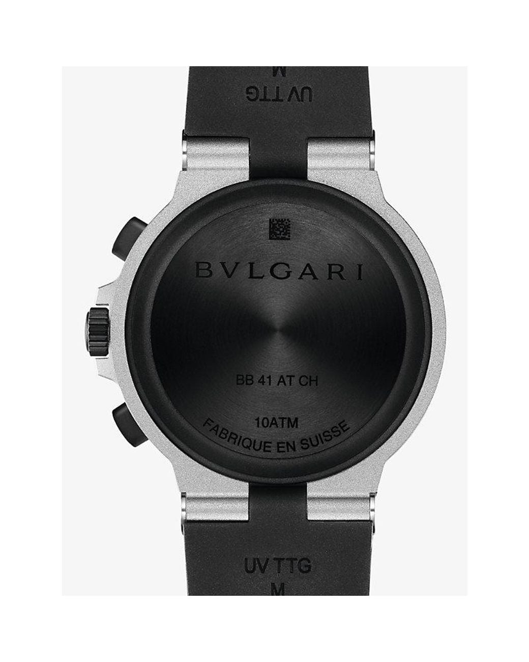 BVLGARI Black And Titanium Automatic Watch for men