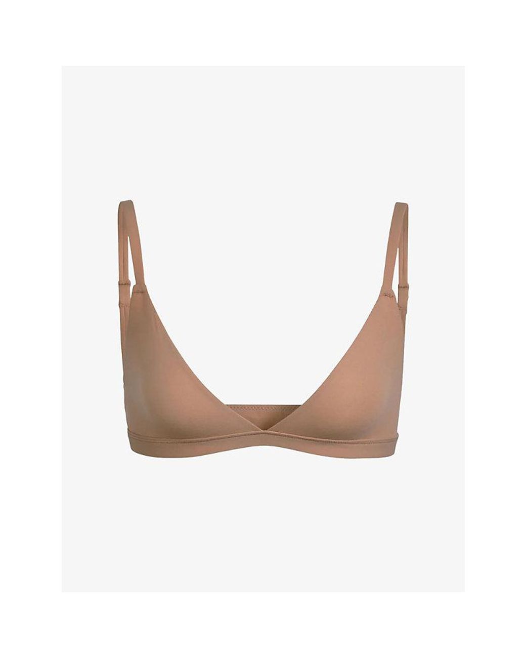 Skims White Fits Everybody Triangle Bralette