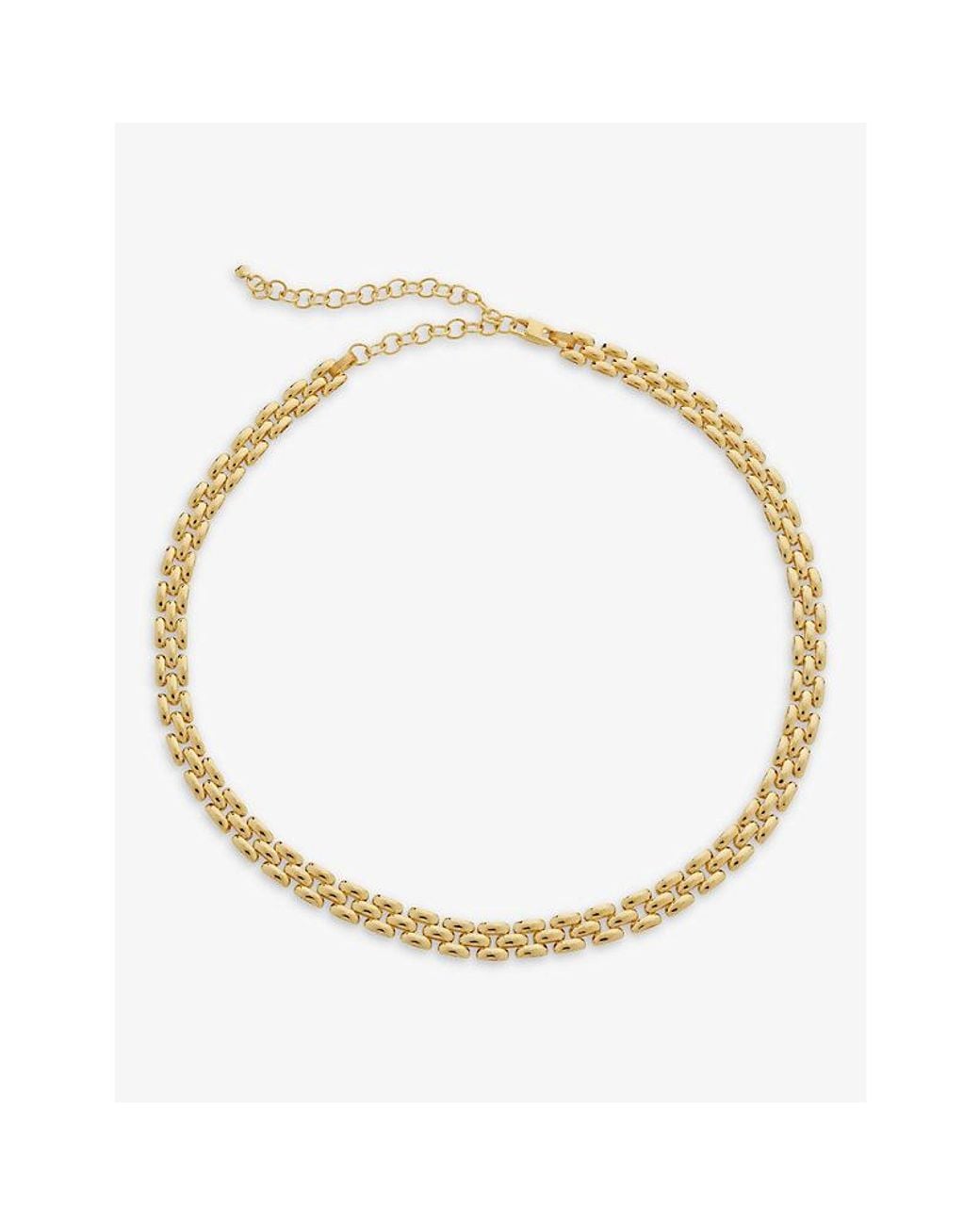 Monica Vinader Metallic Heirloom 18Ct-Plated Vermeil Sterling- Chain Necklace