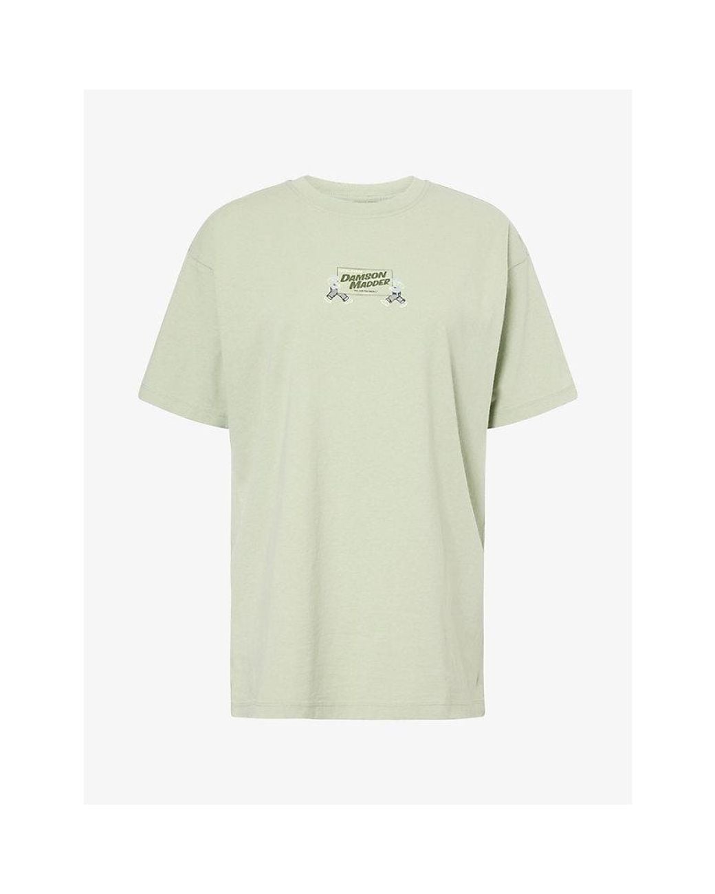 Damson Madder Green Local Fixers Graphic-Print Jersey T-Shirt