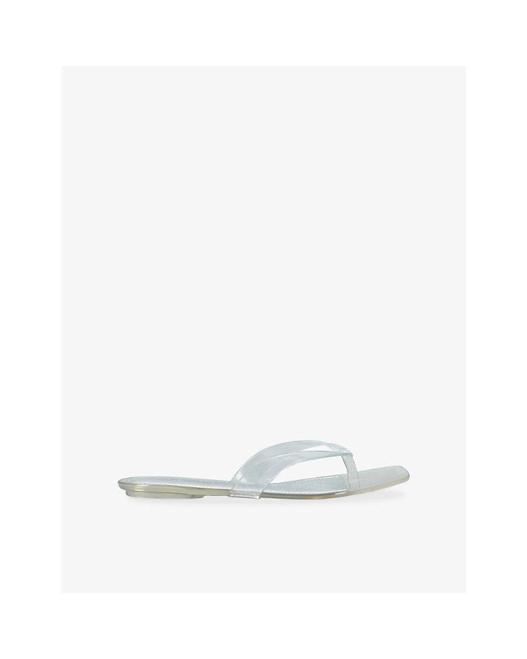 Steve Madden White Trella Pvc Sandals