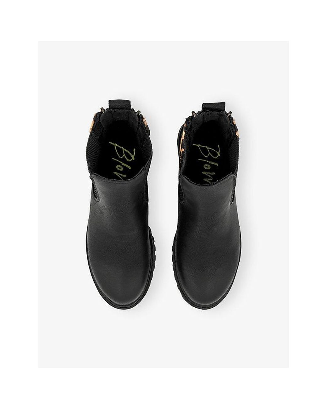 Blowfish Black Raffal Faux-Leather Chelsea Boots