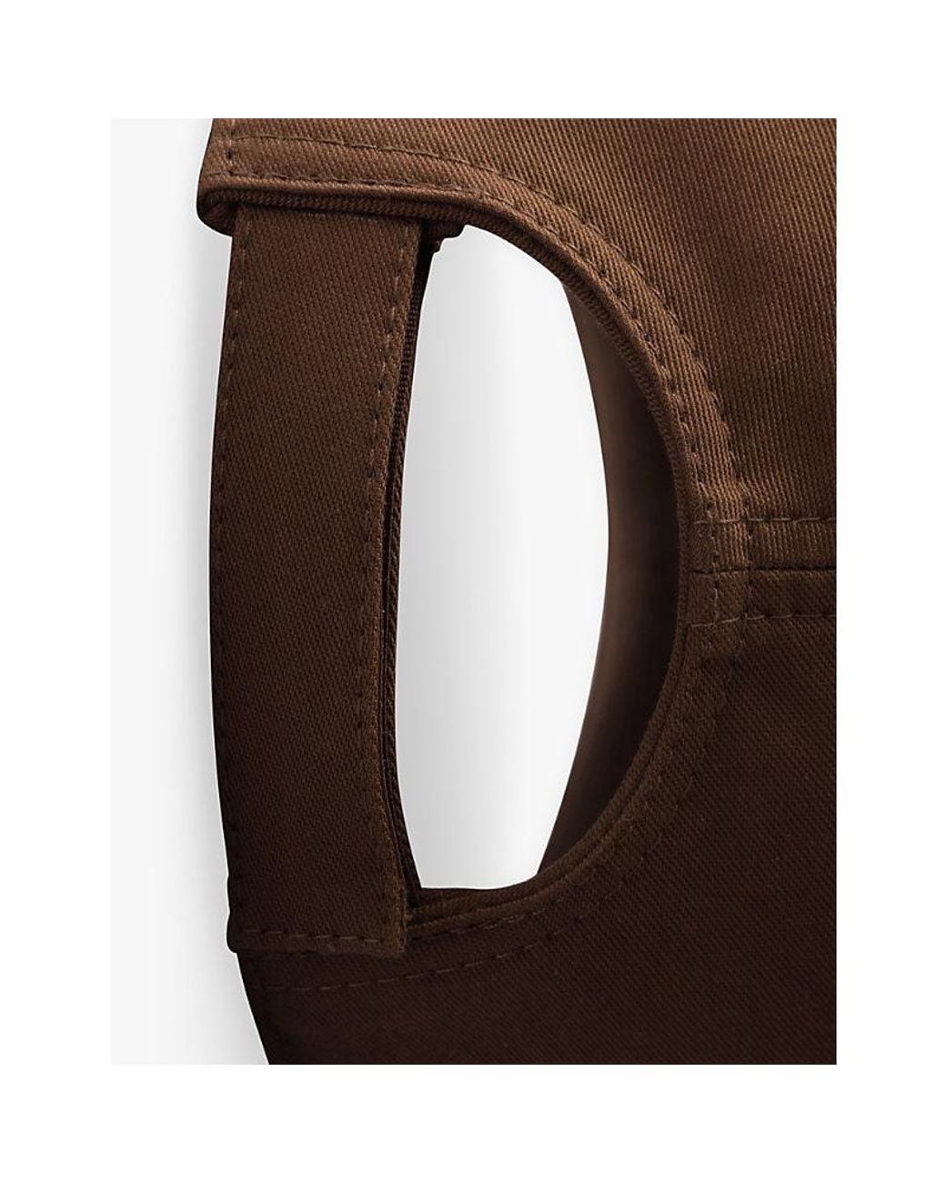 Prada Brown Branded Panelled Cotton-Twill Baseball Cap for men