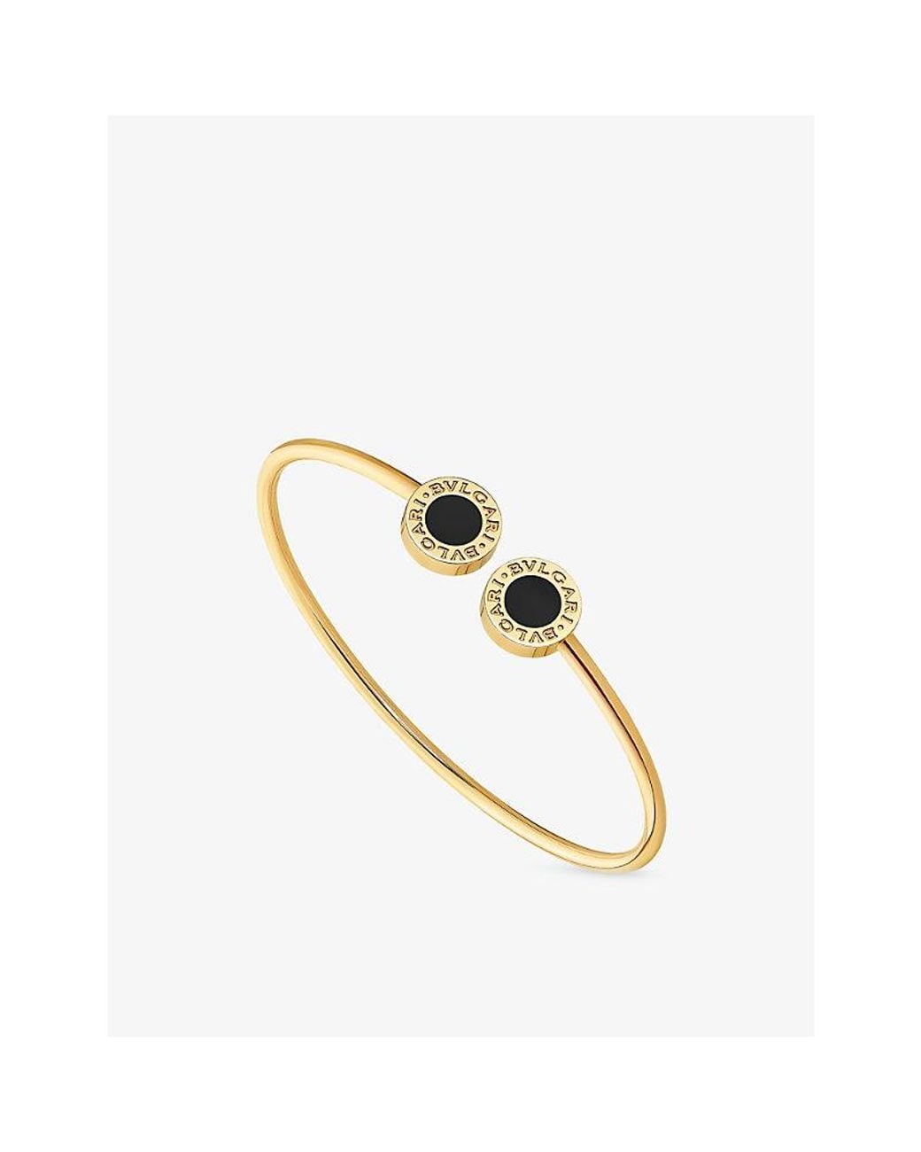 BVLGARI Metallic 18Ct- And Onyx Bracelet