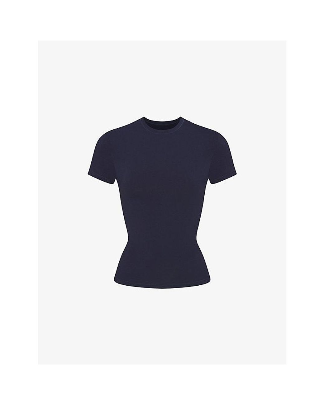 Skims Blue Slim-Fit Cotton-Jersey T-Shirt