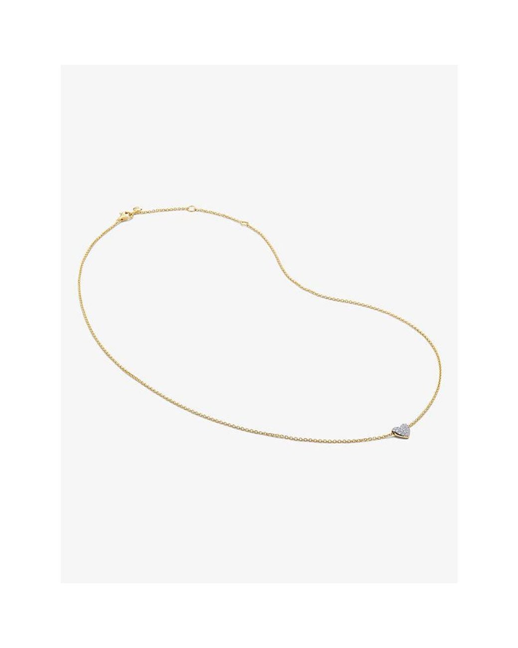 Monica Vinader Natural Heart 18Ct-Plated Vermeil Sterling- And 2.4Ct Lab-Grown Diamond Pendant Necklace