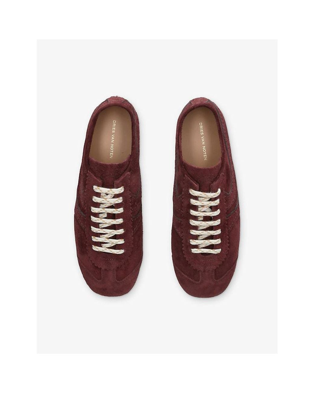 Dries Van Noten Brown Dustin Suede Trainers