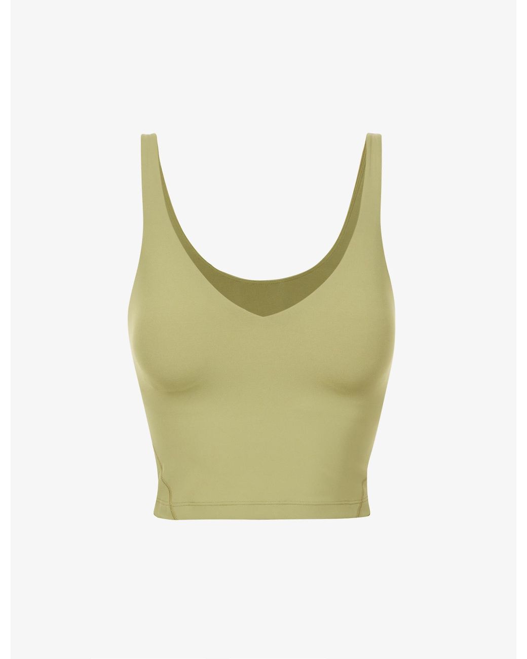 lululemon athletica Align Cropped Stretchknit Top in Green Lyst