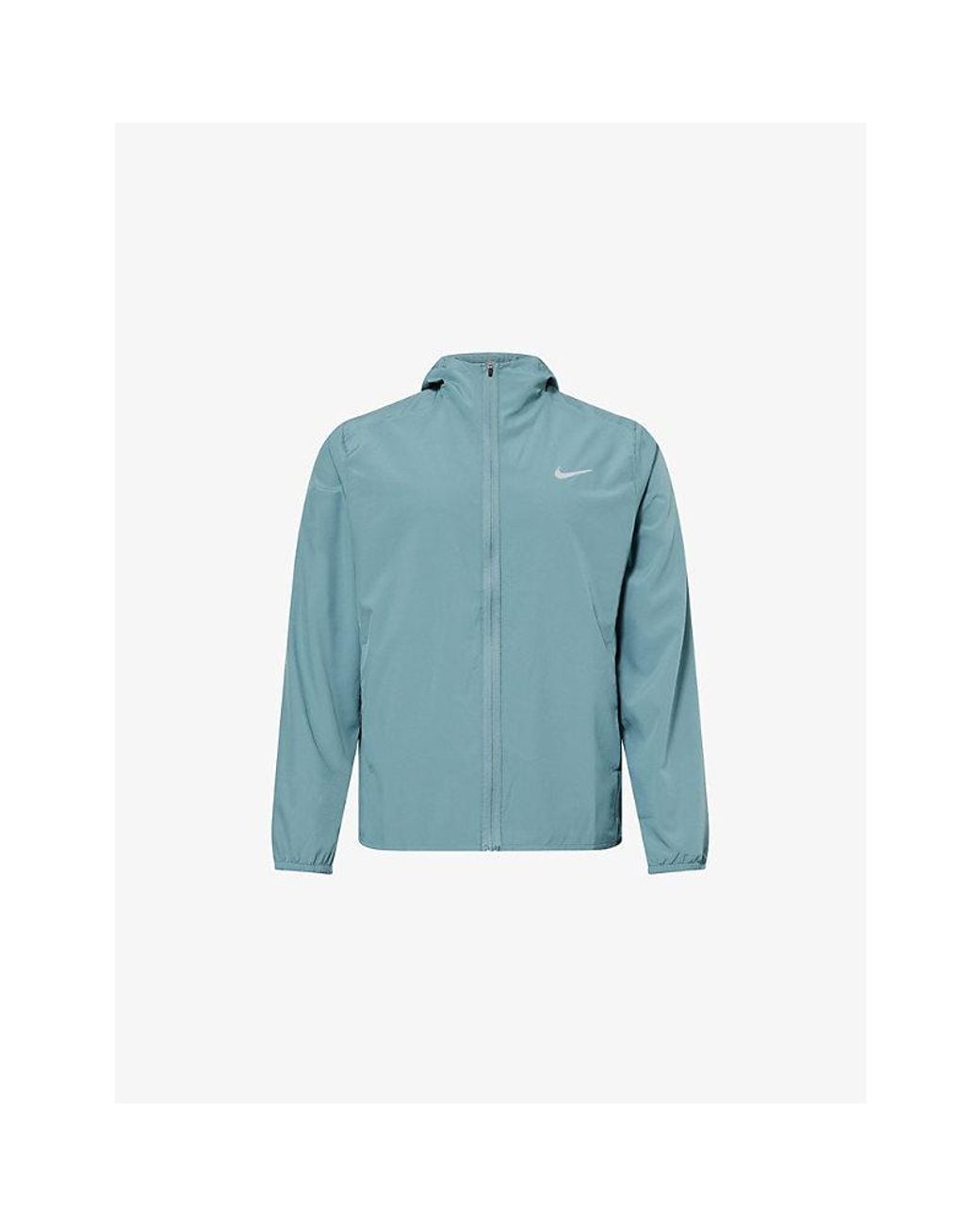 Nike Blue Dri-Fit Hooded Woven Jacket for men