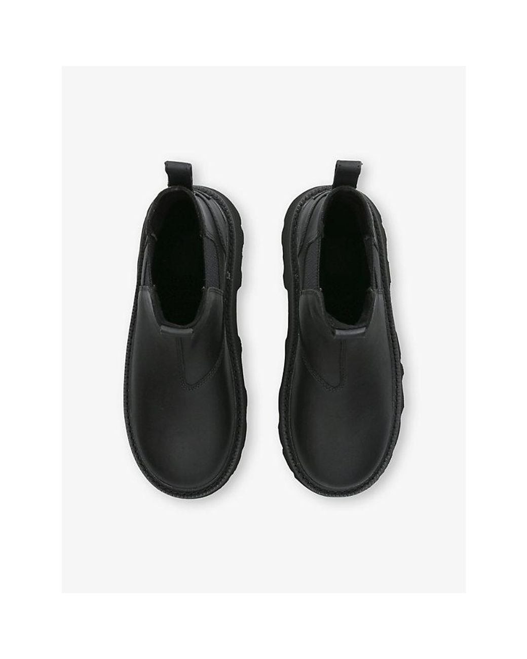 Ugg Black Lug Leather Chelsea Boots for men