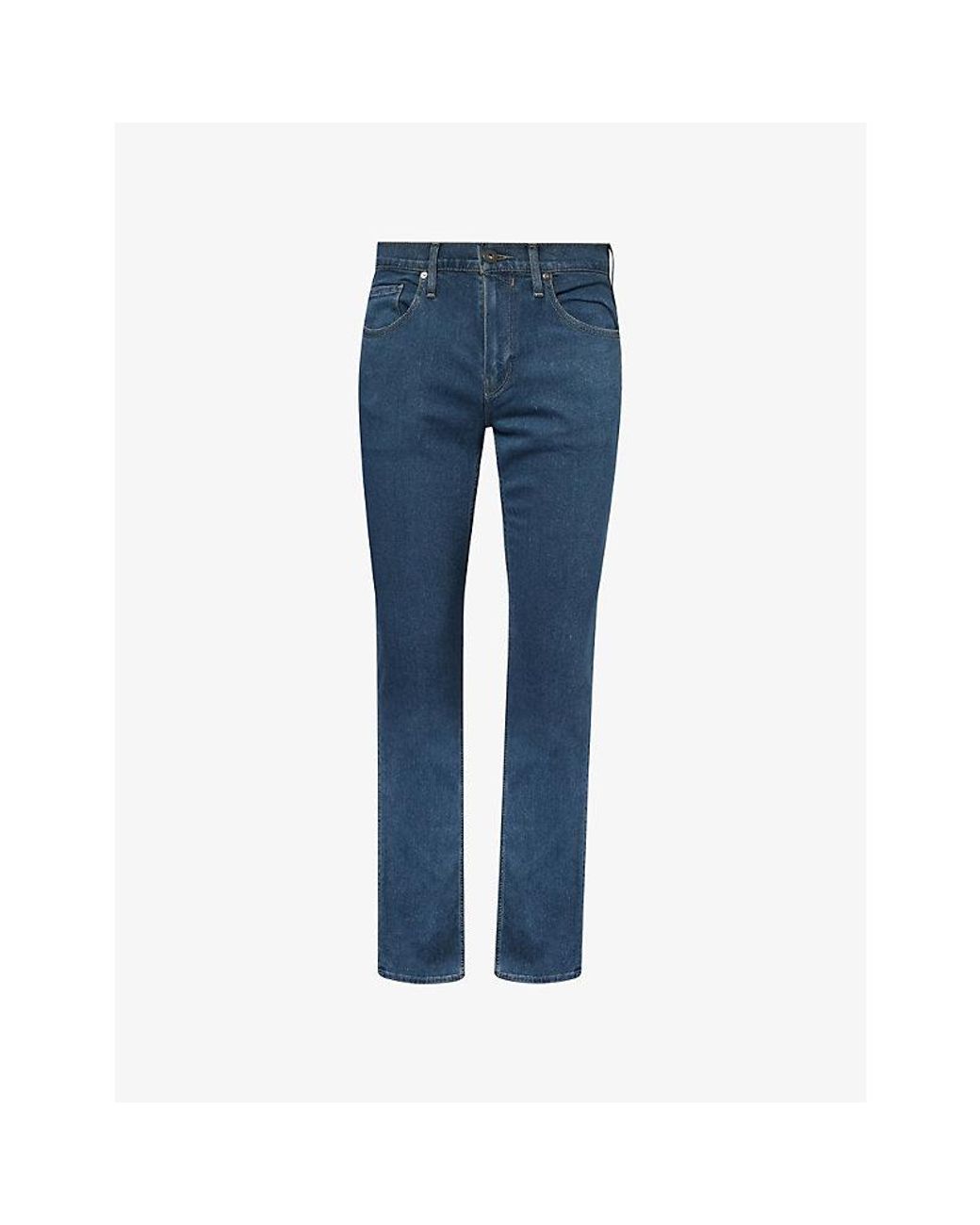 PAIGE Blue Federal Straight-Leg Slim-Fit Stretch-Denim Jeans for men