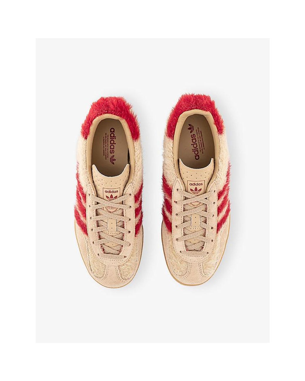 Adidas Pink Gazelle Faux-Fur And Suede Trainers