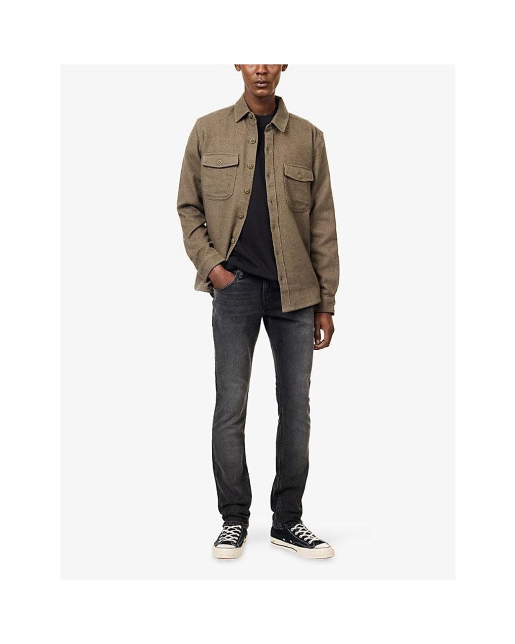 PAIGE Gray Lennox Slim-Fit Denim Jeans for men