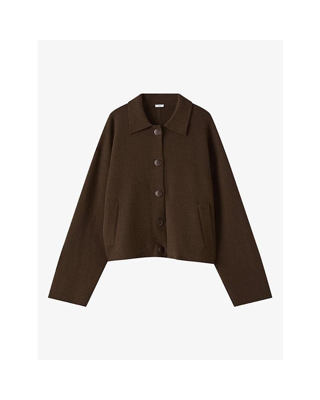 Joseph Brown Aemilia Double-Side Cashmere-Blend Jacket