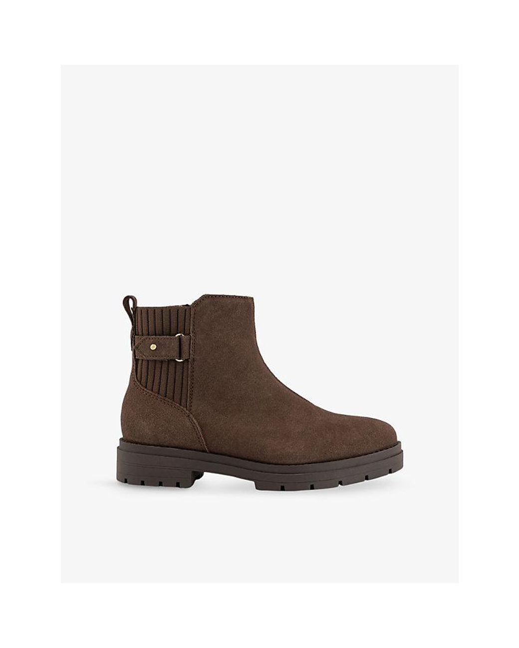 TOMS Brown Astrid Suede Ankle Boots