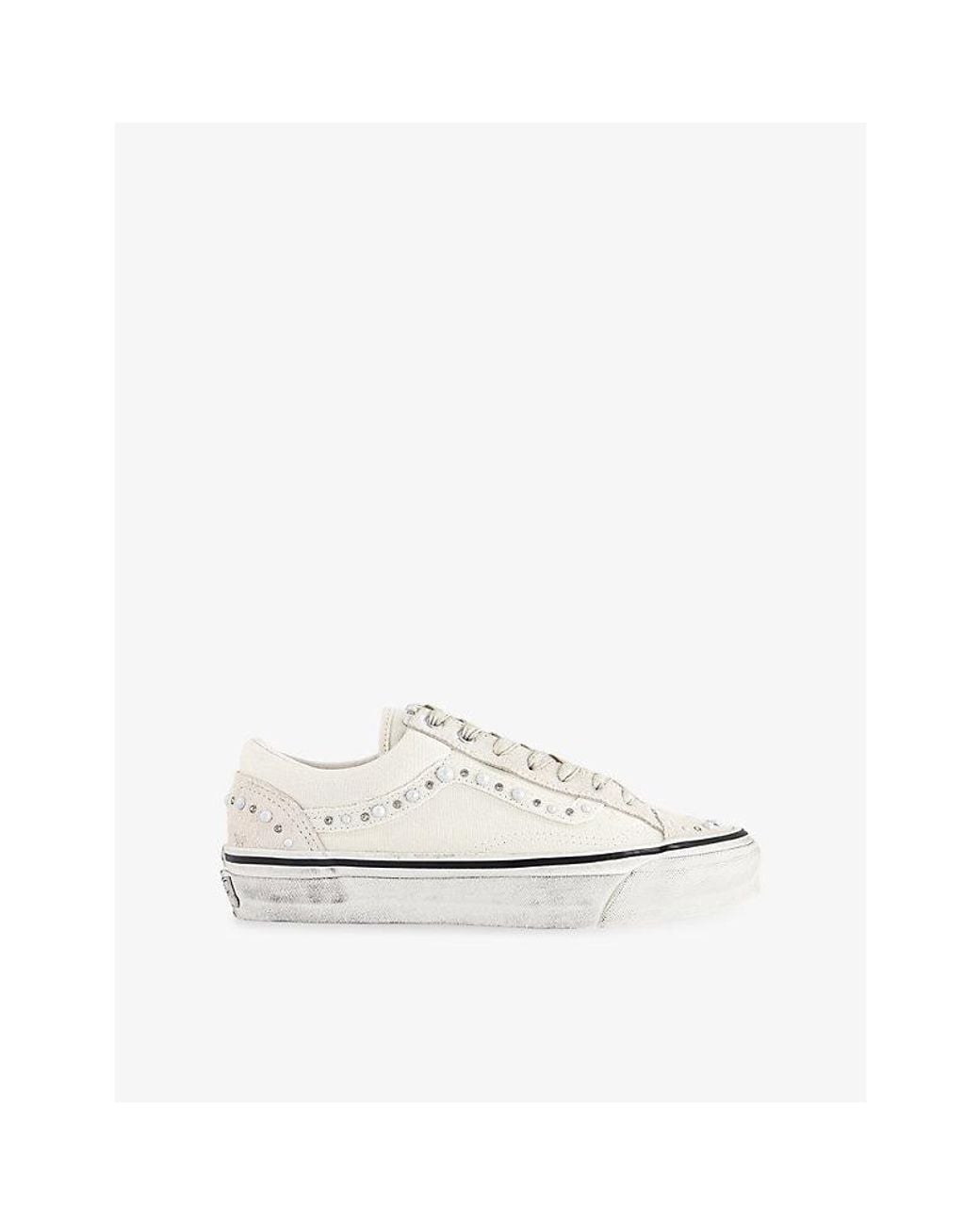 Vans White Old Skool 36 Canvas Trainers for men