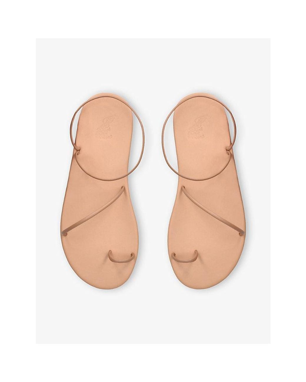 Ancient Greek Sandals Natural Kansiz Leather Sandals