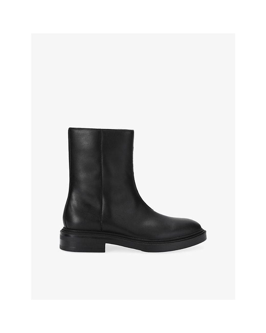 Steve Madden Black Rynder Leather Ankle Boots for men
