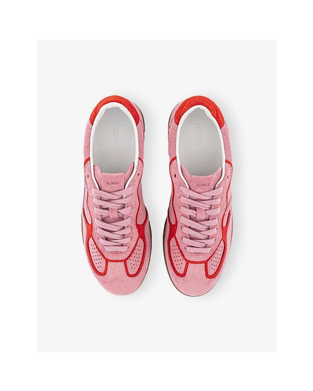 Alohas Pink Tb490 Rife Suede Low-Top Trainers