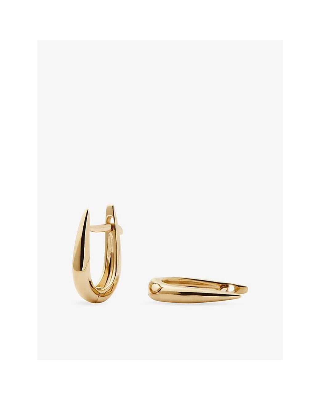 Missoma Metallic Claw Huggies 9Ct Hoop Earrings