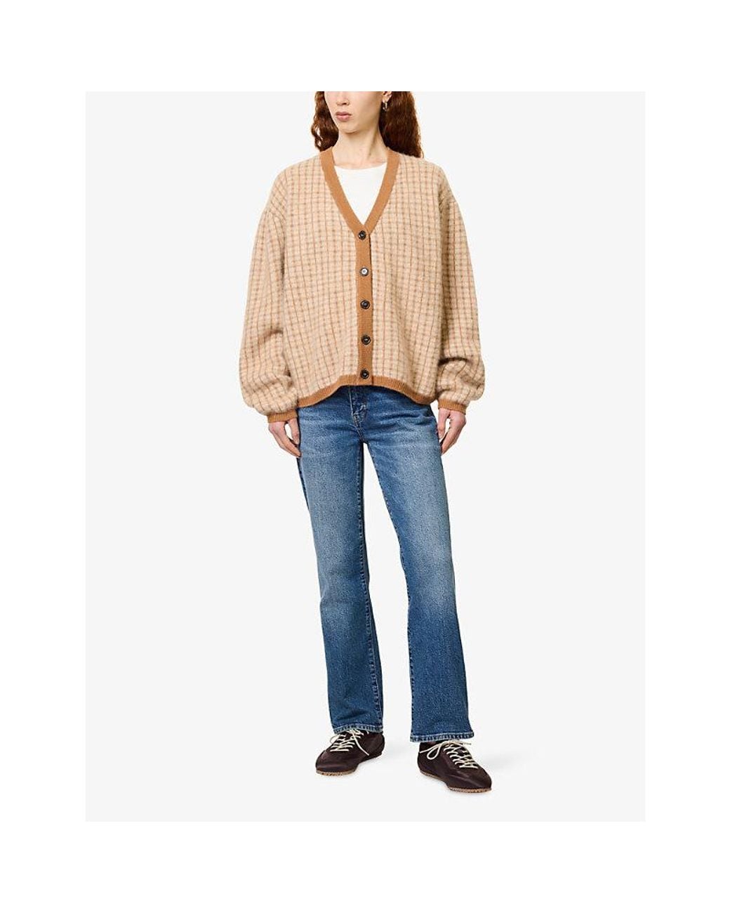 FRAME Blue The Cigarette Slim-Leg Low-Rise Denim Jeans