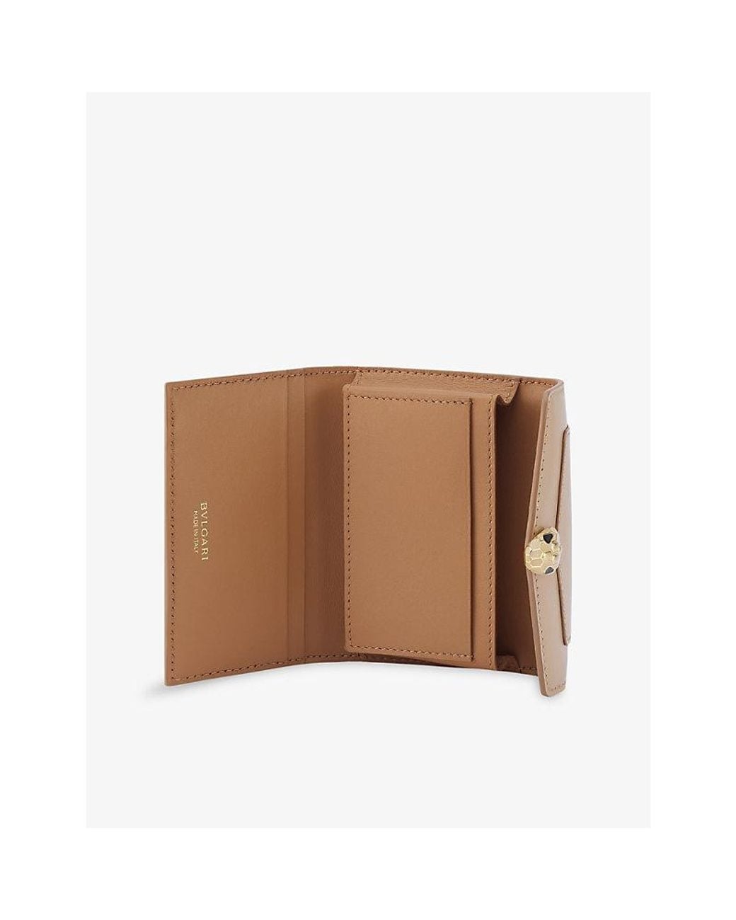 BVLGARI Natural Serpenti Forever Business Leather Card Holder