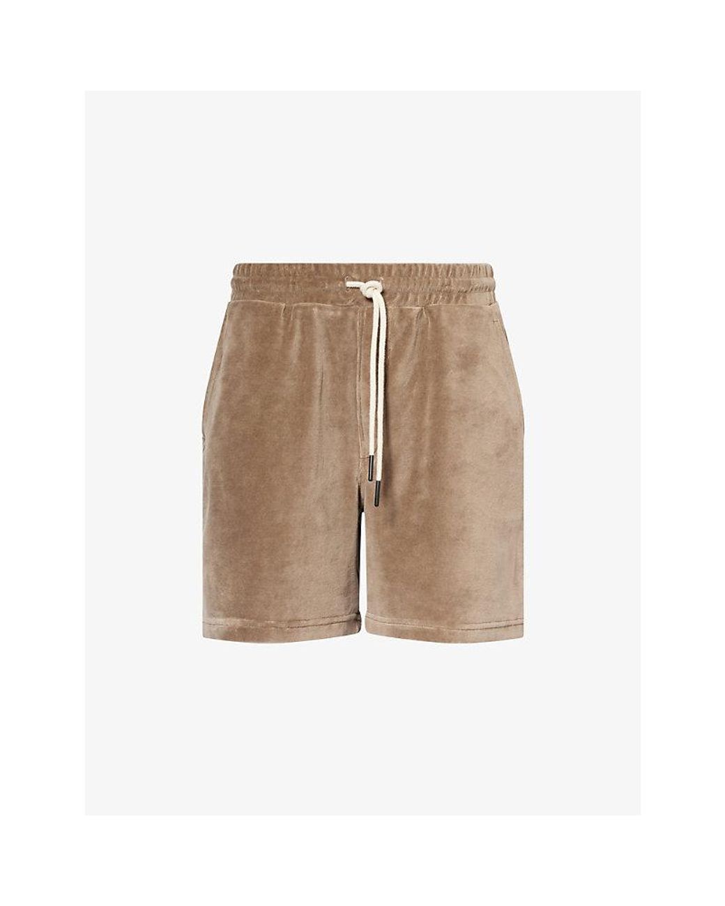 Oas Natural Cotton-Blend Velour Shorts for men
